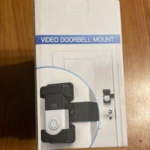 Black and White Video Doorbell Mount